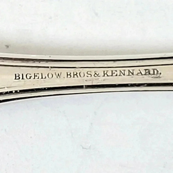 Bigelow Bros. & Kennard Nut Picks Set of 12 Antique 1853 Monogrammed 5" - Picture 4 of 4